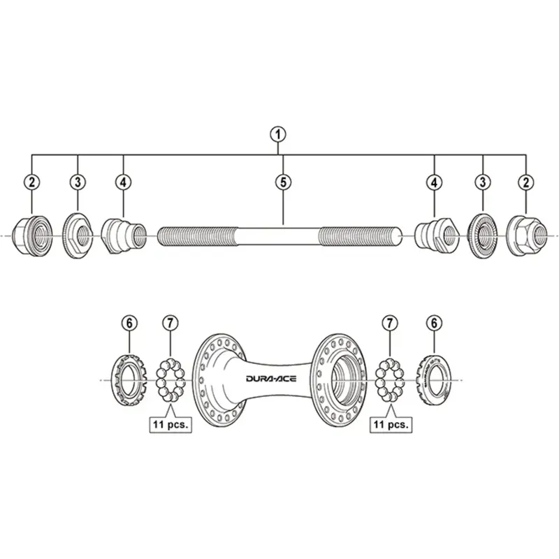 Shimano Spares 3/16-inch Ball Bearing 22-pack in Silver-1