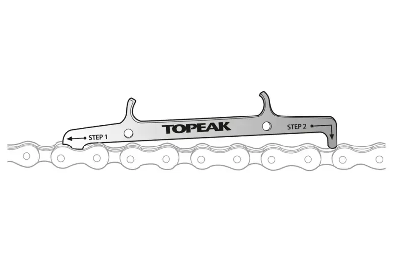 Topeak Chain Hook and Wear Indicator Tool in Silver