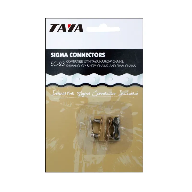 Taya Sigma Plus 7/8-speed Connector Pair in Silver