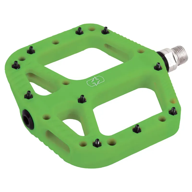 Oxford Loam 20 Nylon Flat Pedals in Green