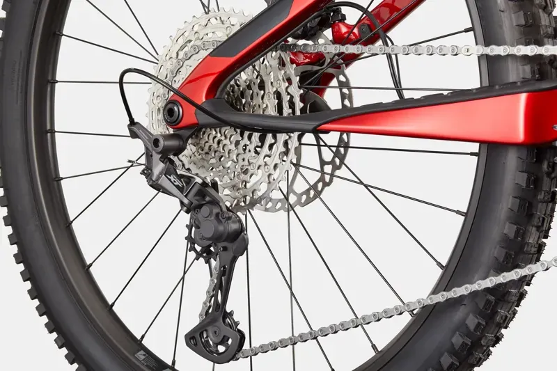 Cannondale Moterra SL 2 Electric Mountain Bike in Red-4