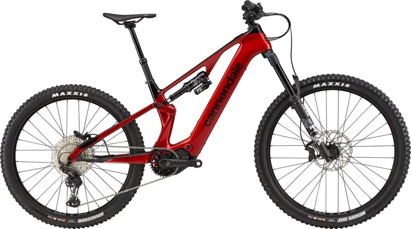 Cannondale Moterra SL 2 Electric Mountain Bike in Red-6