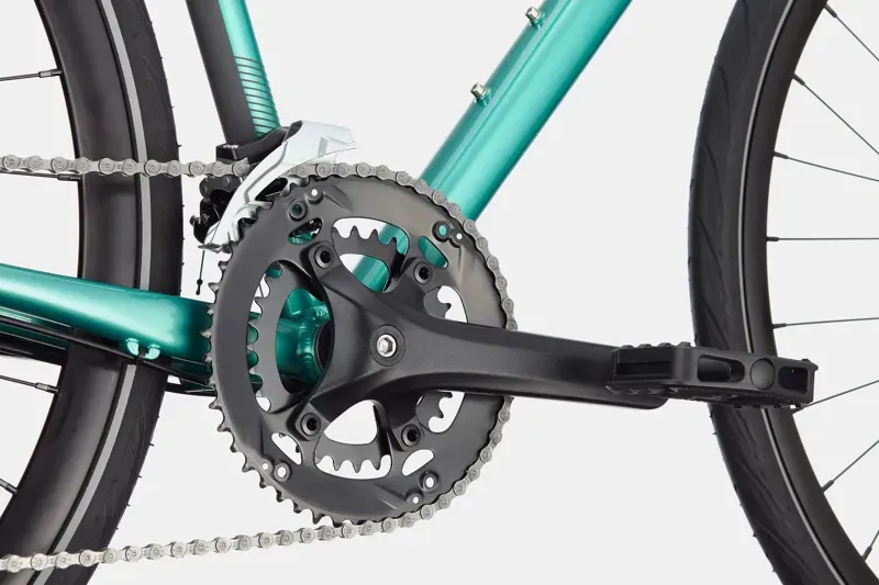 Cannondale Quick 3 Remixte Hybrid Bike in Turquoise-3