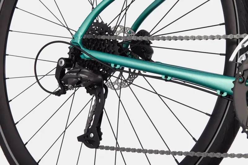 Cannondale Quick 3 Remixte Hybrid Bike in Turquoise-4