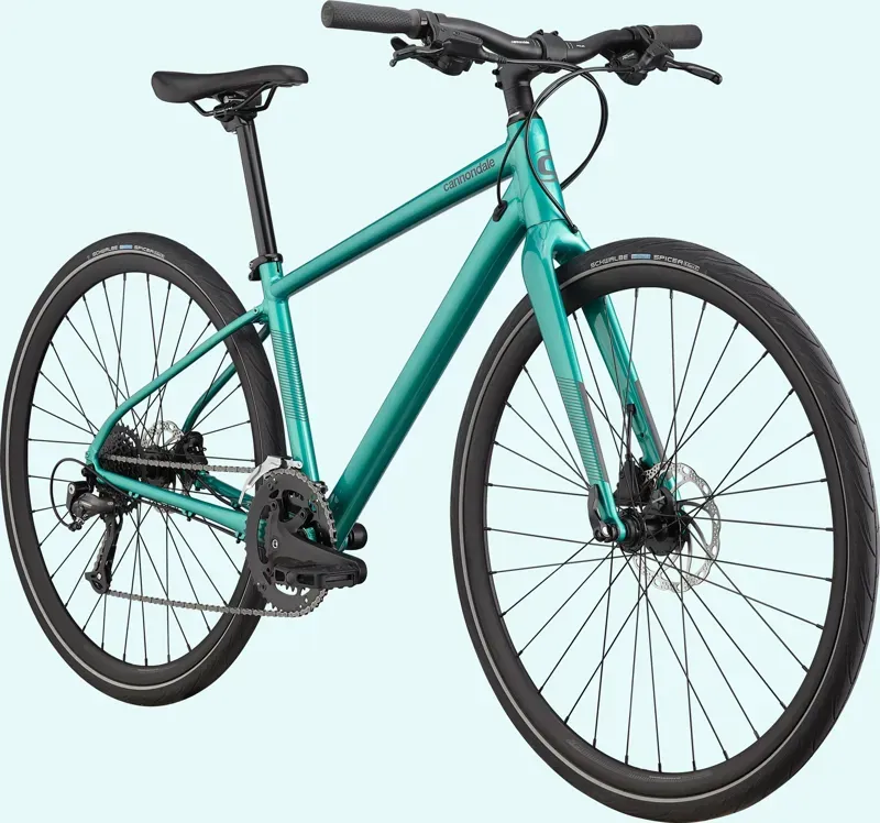 Cannondale Women's Quick 3 Hybrid Bike in Turquoise-3