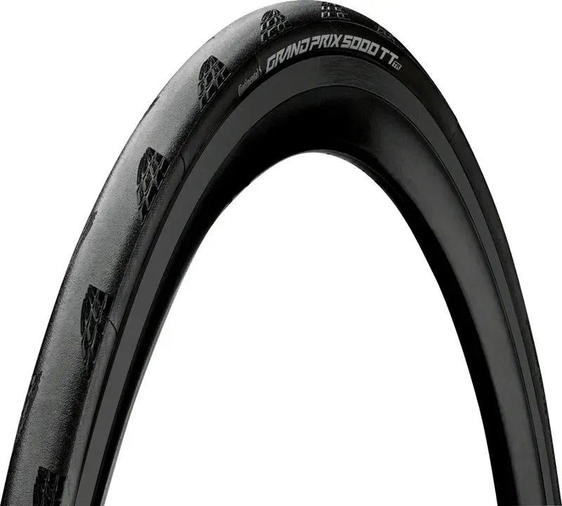 Continental Grand Prix 5000S Tubeless Ready TT Tyre 2022: BLACK/BLACK 700x2
