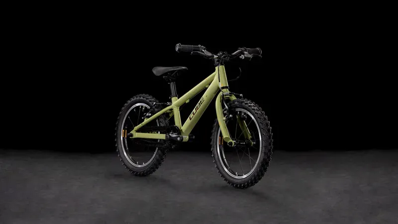 Cube Acid 160 Kids Bike in Light Olive/Orange-2