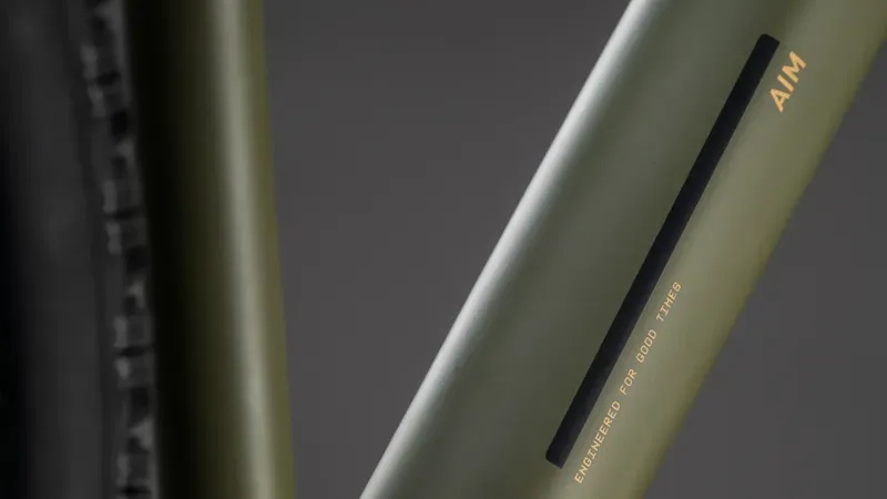 Cube Aim SLX Mountain Bike in Dusty Olive/Gold-4