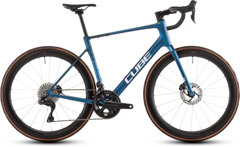 Cube Attain C:62 SLT Road Bike In Shift Mint/White