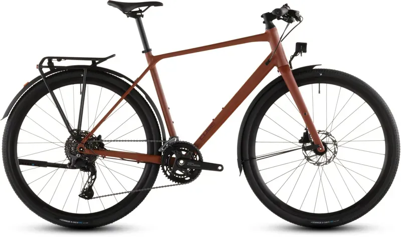 Cube Nulane Race FE Gravel Bike in Amber/Black