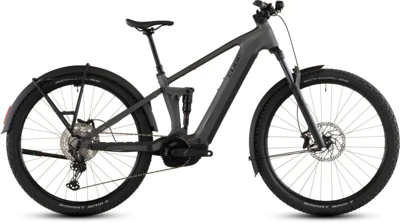 Cube Stereo Hybrid One22 Race 800 FE E-MTB in Slab Grey/Chrome
