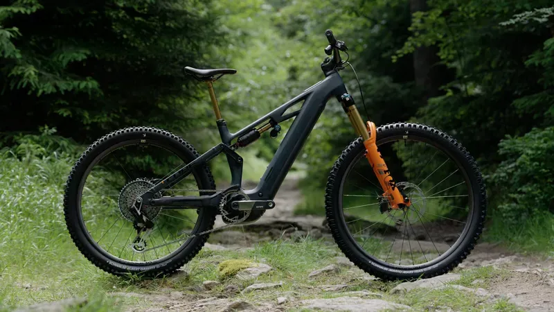 Cube Stereo Hybrid One77 HPC SLT 800 E-MTB in Galaxy/Orange-1