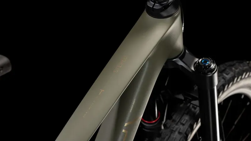 Cube Stereo One77 C:68X TM 29 Mountain Bike in Dusty Olive/Gold-2