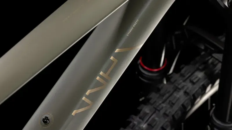 Cube Stereo One77 C:68X TM 29 Mountain Bike in Dusty Olive/Gold-3