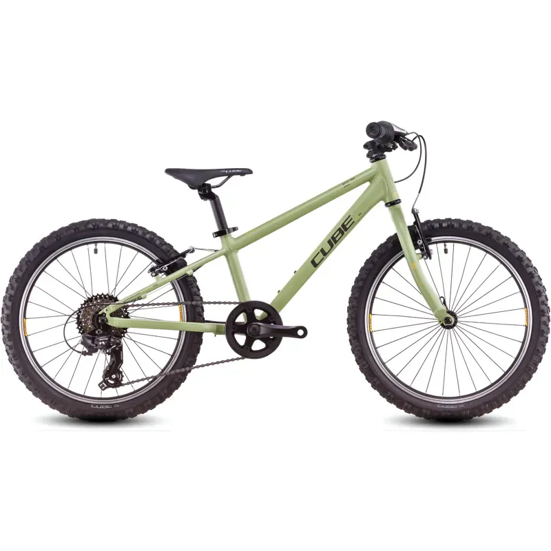 Cube Acid 200 Kids Bike in Light Olive/Orange