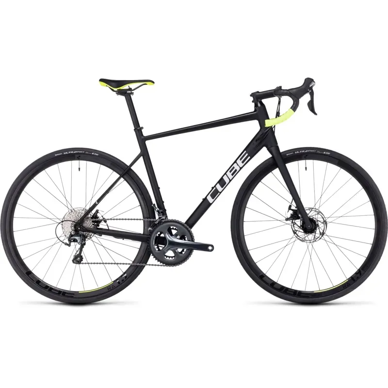 Cube Attain Race Road Race Bike in Black/White