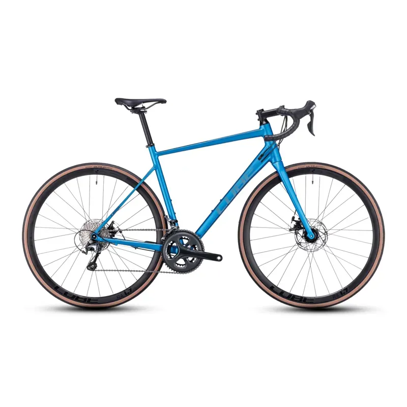 Cube Attain Race Road Race Bike in Blue/Spectral