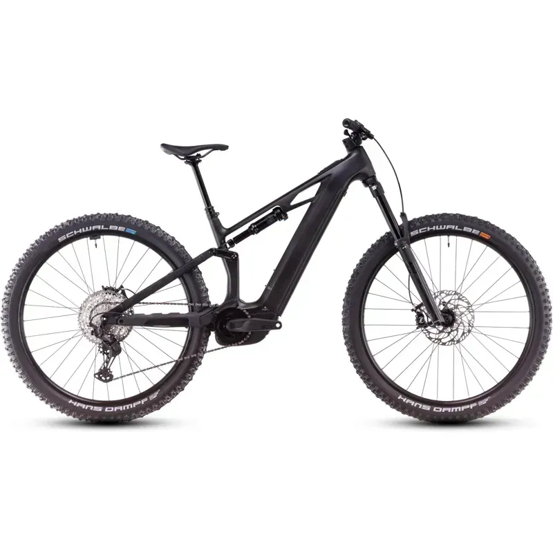 Cube Stereo Hybrid One44 HPC Race eMountain Bike in Blackline