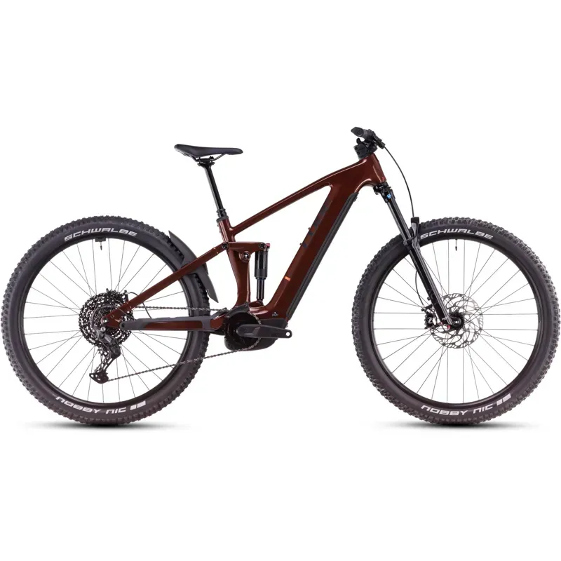 Cube Stereo Hybrid One44 Pro eMountain Bike in Bourbon/Black