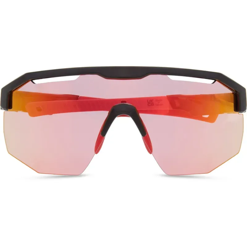 Madison Cipher Pink Rose Mirror Lens Sunglasses in Black-4
