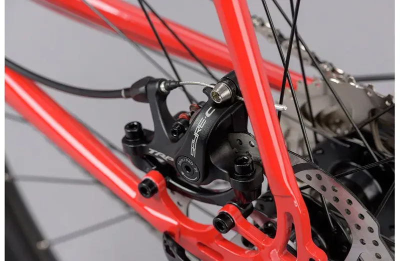 Genesis Croix De Fer 20 Steel Gravel Bike in Red-10