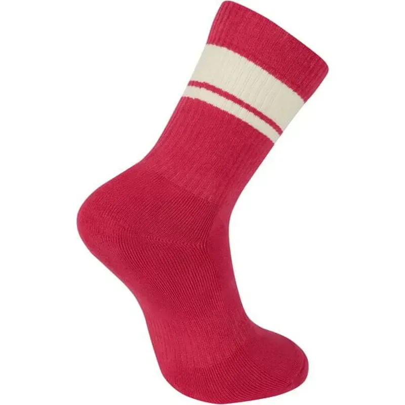 Madison Roam Isoler Crew Sock In Magenta Pink-1