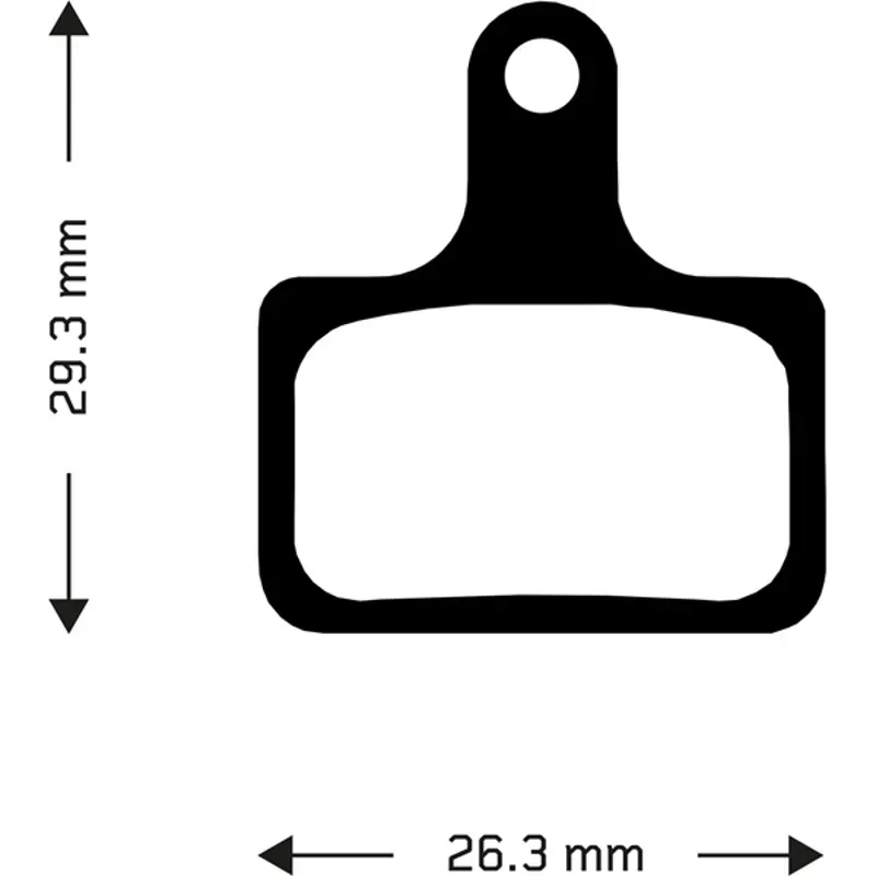 Aztec Shimano Organic Disc Brake Pads in Black