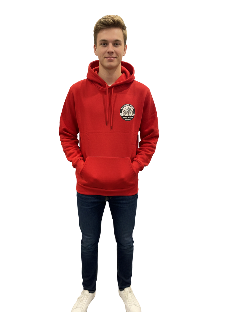 Red Hoodie Black Logo-1