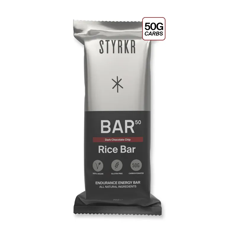 STYRKR - BAR50 Dark Chocolate Chip Energy Bar Brown single