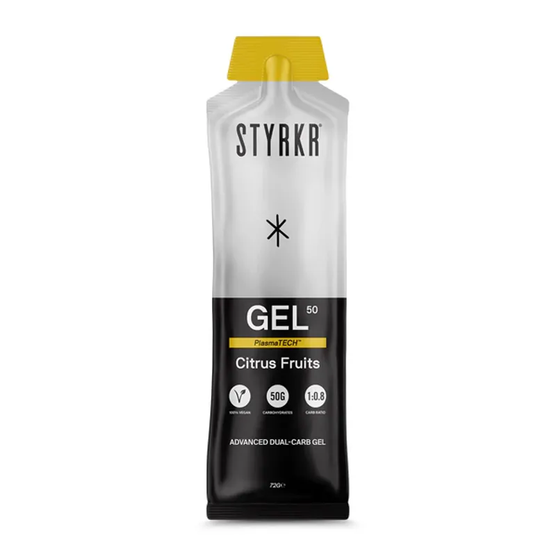 STYRKR - GEL50 Citrus Fruits Dual-Carb Energy Gel Single