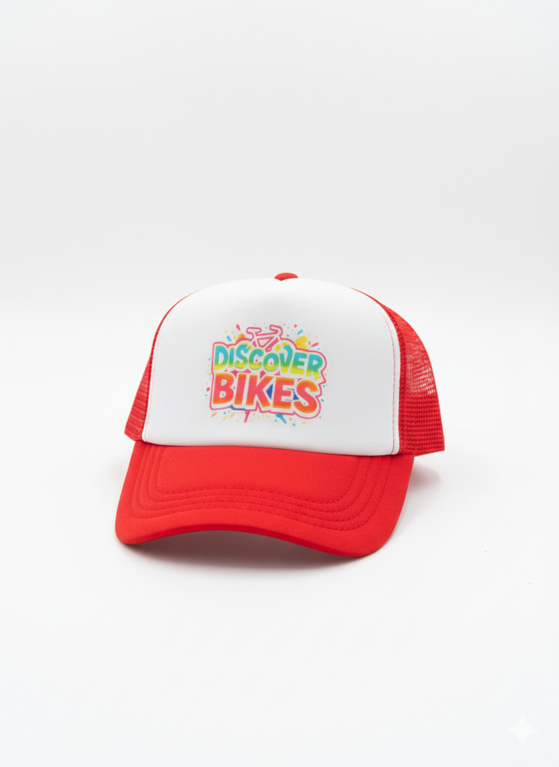 Red Graffiti Trucker Cap