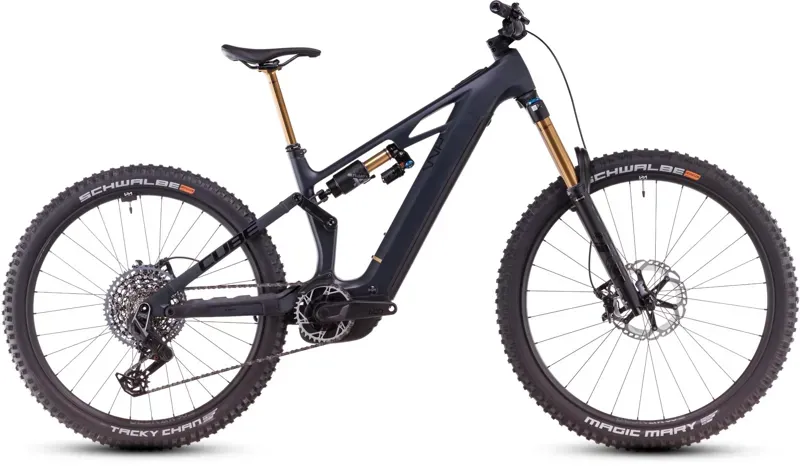 Cube Stereo Hybrid ONE77 HPC AT 800 Carbon Mountain Bike in Carbon/Gold