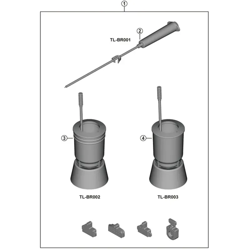 Shimano Workshop Disc Brake Bleed Syringe Unit in Clear-1