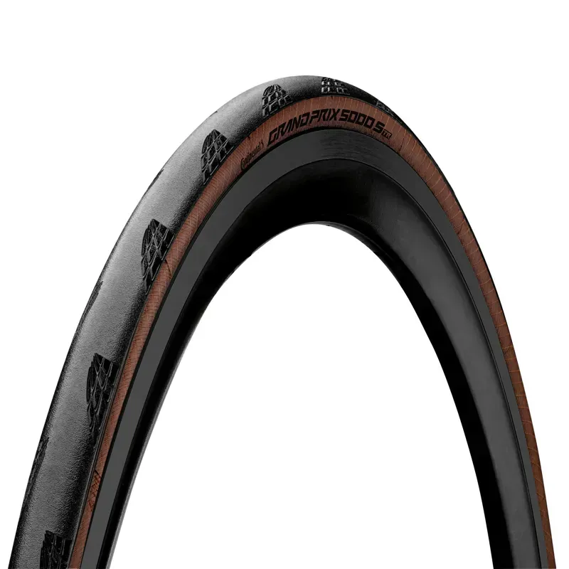 Continental Grand Prix 5000s Foldable Blackchili Compound Tubeless Ready Tyre in in Black/Transparent
