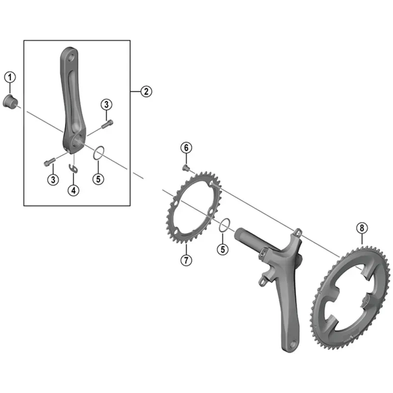 SPRE FC-RS510 LH Crank Arm Black 17-1
